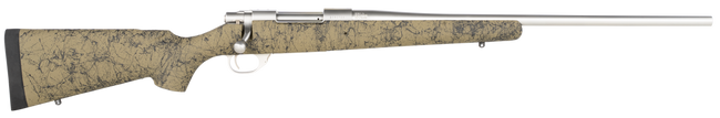 Howa HHS63113 M1500 HS Precision 308 Win 5+1 22", Stainless Steel Metal Finish & Green Black Webbed Fixed HS Precision Stock