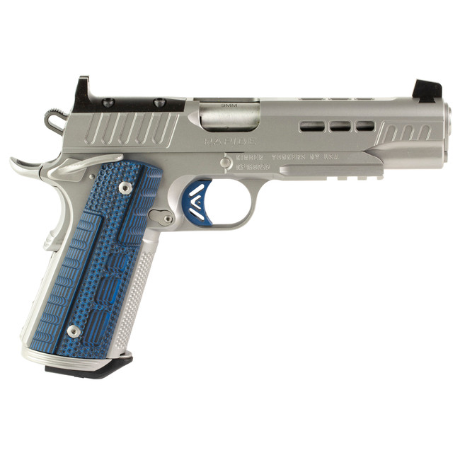 Kimber Rapide Ice Pistol 9mm 5 in. Silver and Blue 9 rd. - 3000455 - 669278304557