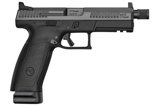 CZ P-10 F 9mm Luger 5.11in 21rd Black Finish Threaded Barrel Night Sights