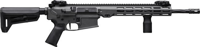 Maxim Defense MXM49689 MD10 L 6.5 Creedmoor 20+1 18" Fluted Barrel, Sniper Gray Rec/M-LOK Handguard, Black Magpul Furniture, SL-K Stock, MVG Grip, MBUS Sights, Blackout Defense Flat Trigger