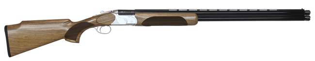 CZ-USA 06459 Redhead Premier Target 12 Gauge 3" 2rd 30" Gloss Black Chrome Barrel, Silver Satin Chrome Metal Finish, Turkish Walnut Stock Includes 5 Extended Chokes