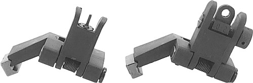 Je Machine Tech Flip Up Front and Rear Sights AR Polymer USA Made