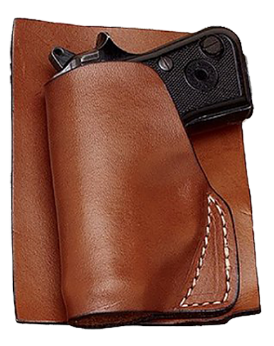 Hunter Company 25002 Pocket  Pocket Brown Leather Pocket Fits Ruger LCP 380 Right Hand