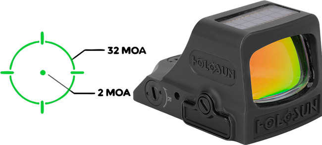 Holosun HE508T-GR-X2 Green Dot Pistol Optics Grade 5 Titanium Solar Failsafe Shake Awake - HE508TGRX2 - 810047071273
