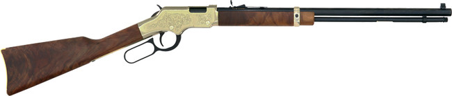 Henry Golden Boy Deluxe H004MD4 22 WMR 20.50" 12+1 Engraved Brasslite Receiver - H004MD4 - 619835044099