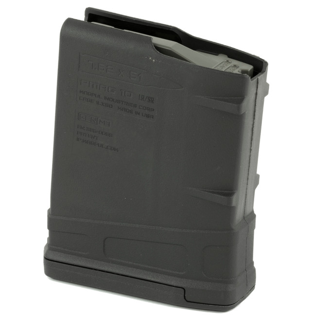 Magpul MAG290BLK PMAG GEN M3 10rd 308 Win/7.62x51mm NATO Fits AR-10/M110/SR25 Black Polymer - MAG290BLK - 873750008493