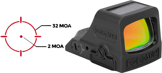 Holosun HE508T-RD-X2 Reflex Sight Titanium IP67 Red Dot 2MOA 32MOA - HE508TRDX2 - 810047071242
