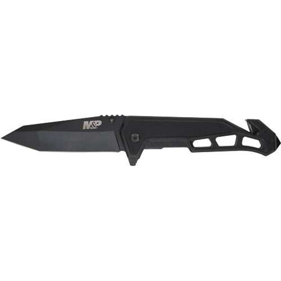 Smith & Wesson Knives 1160826 M&P Body Guard Folding Plain Black 8Cr13MoV SS Blade 5.26" Black Steel/G10 Handle Includes Pocket Clip