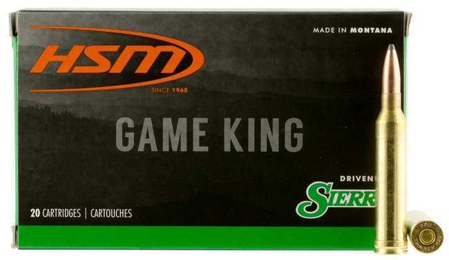HSM Game King Rifle Ammunition 7mm STW Sierra Spitzer BT 160 gr. 20 rd.