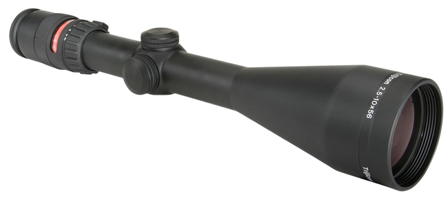 Trijicon AccuPoint 2.5-10x56mm 30mm Tube Illuminated Red Triangle Post BAC Reticle