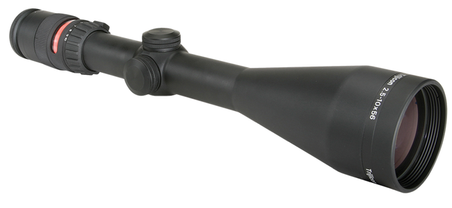 Trijicon AccuPoint 2.5-10x56mm 30mm Tube Illuminated Red Triangle Post BAC Reticle