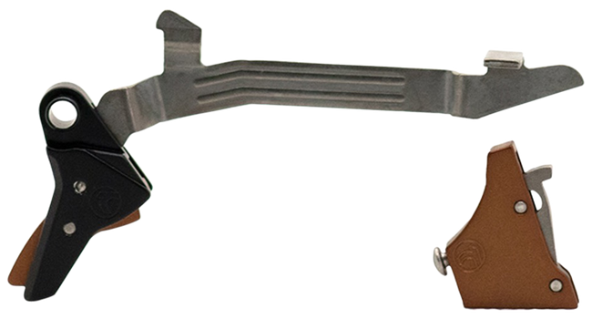 Timney Triggers ALPHAGLOCK34LRGBRNZE Alpha Competition 45 ACP/10mm Auto, Bronze Straight Trigger, Compatible w/Glock Gen3-4