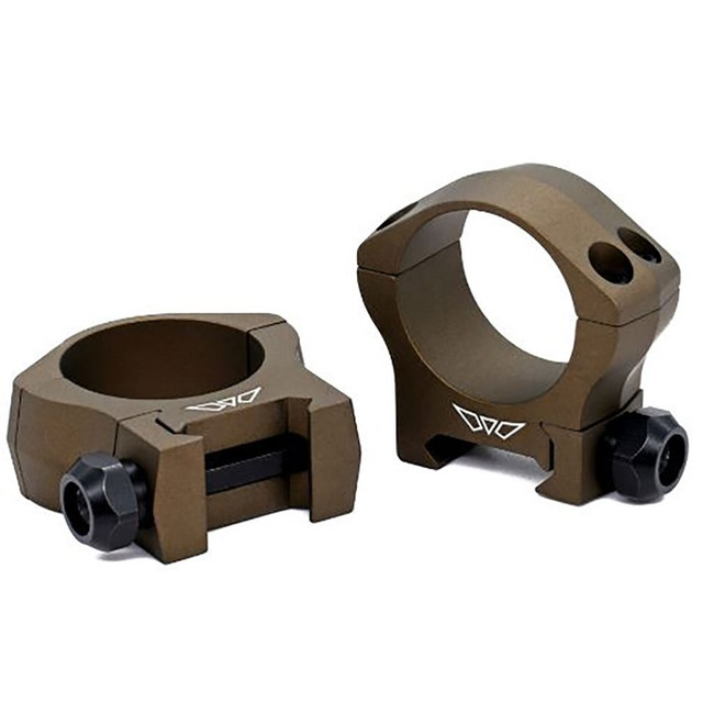 Warne Mountain Tech Scope Rings Burnt Bronze 30mm Low 0 MOA