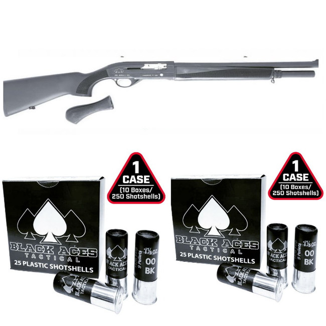 Black Aces Tactical Pro Series S Max 12GA, 18.5in. Barrel, 6rd - Black (5165493688)