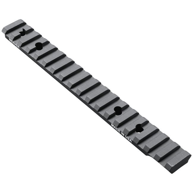 Weaver Mounts 99468 Multi-Slot Base  Extended Black Anodized Aluminum Fits Ruger American Long Action