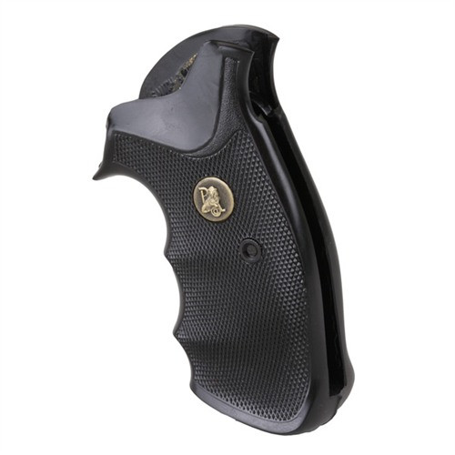 Pachmayr Gripper Checkered Rubber Grip with Finger Grooves for S&W K/L Frame