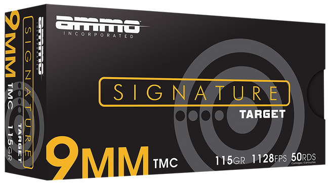 Ammo Inc 9115TMCA50 Signature  9mm Luger 115gr Total Metal Case 50 Rounds