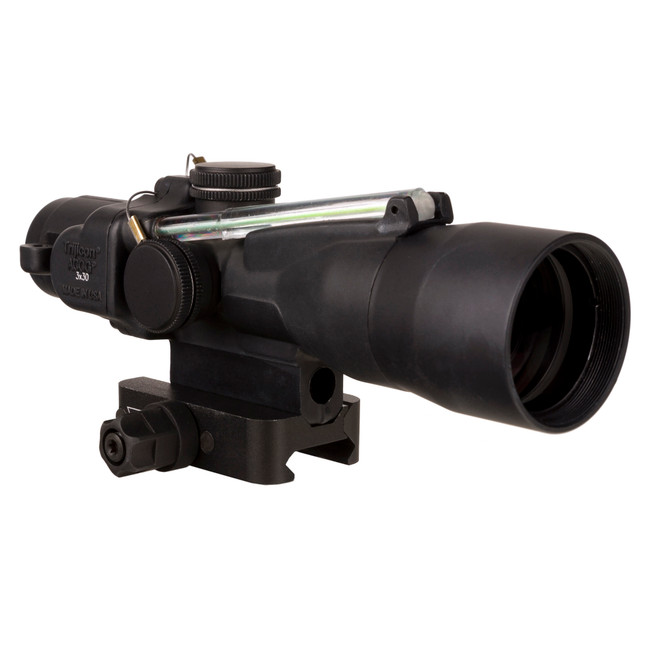 Trijicon Compact ACOG 3x30 Rifle Scope Green Chevron Reticle Mount for Mil-Spec Picatinny - TA33-C-400371 - 719307313774