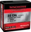 Winchester PSP Bullets .223 Rem .224" 55gr 100/ct