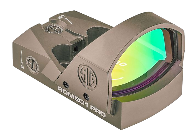Sig Sauer Romeo1Pro 1x30mm 6 MOA Red Dot Flat Dark Earth Picatinny Rail