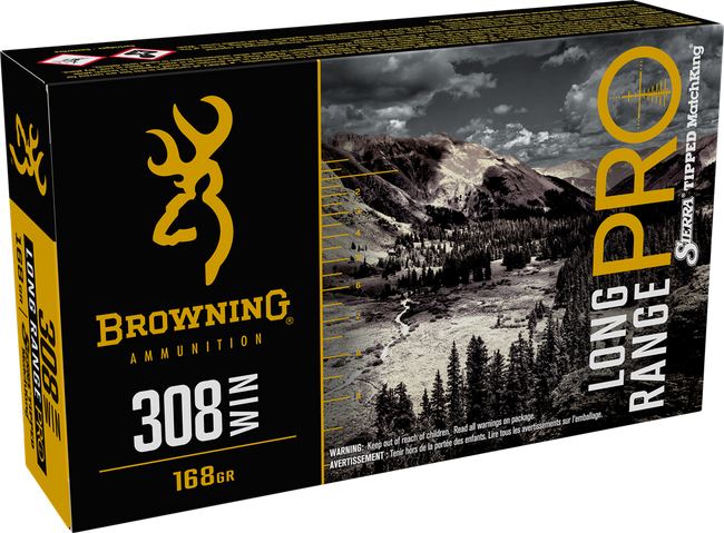 Browning Ammo Sierra MatchKing BTPT 308 Winchester 168 Grain 20 Rounds