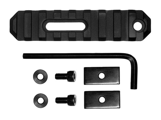 GrovTec 3.8 Inch 9 Slot AR Picatinny Rail Aluminum Accessory