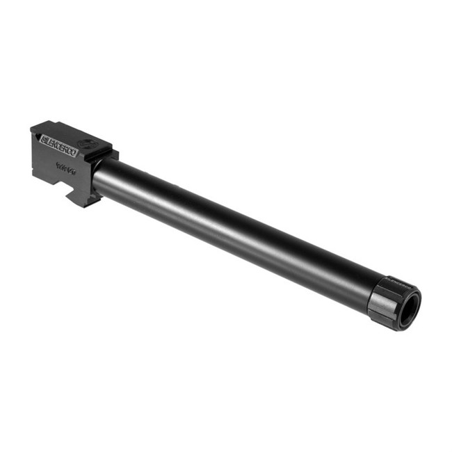 SilencerCo AC861 Threaded Barrel  6.50" 9mm Luger, Black Nitride Stainless Steel, Fits Glock 17L