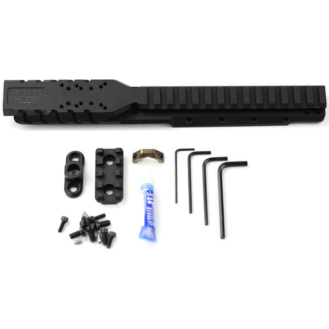 Samson 030026501 Hannibal Rail for Ruger Mini-14 or Mini-30 (2008 or Later)  Black Anodized 0 MOA