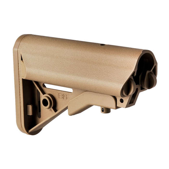 B5 Systems AR-15 Enhanced SOPMOD Stock Collapsible Mil-Spec RAL8000 Polymer