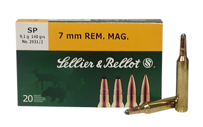 Sellier & Bellot SB7B 7mm Remington Magnum Soft Point 140 Grain 20 Rounds