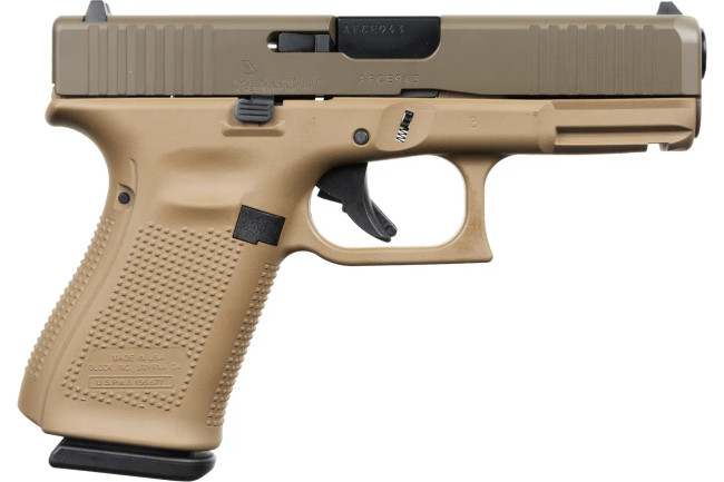 Glock 19 Gen 5, 9mm, 4in. Barrel, 15rd - FDE (ACG-57022)