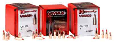Hornady V-MAX Bullets .20 cal .204" 40 gr V-MAX 100/ct - 22006 - 090255220063
