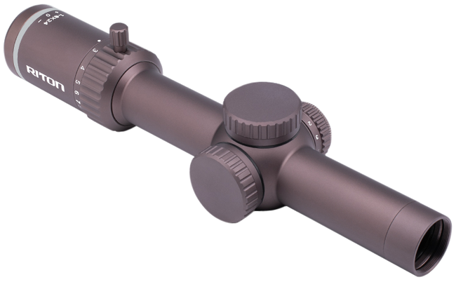 Riton 3 Tactix 1-8x24mm Illuminated OT Reticle 30mm Tube Flat Dark Earth