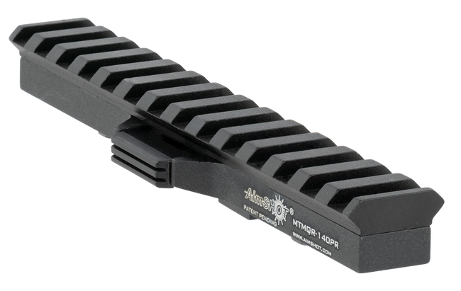 AimShot MTMQR140PR Quick Release M-Lok Adapter Picatinny Rail  Black Anodized