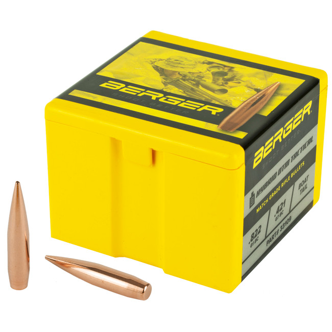 Berger Match Grade Tactical Bullets .338 cal .338" 300 gr HYBRID OTM TACTICAL 100/box - 60-33109 - 679459331098