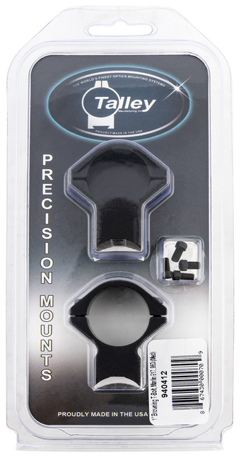 Talley Manufacturing Browning T-Bolt 1in Scope Mount Ring Combo Medium 0 MOA Aluminum