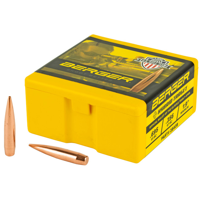 Berger Match Grade Target Bullets 7mm .284" 184 gr F-Open Hybrid 100/box - 28408 - 679459284080