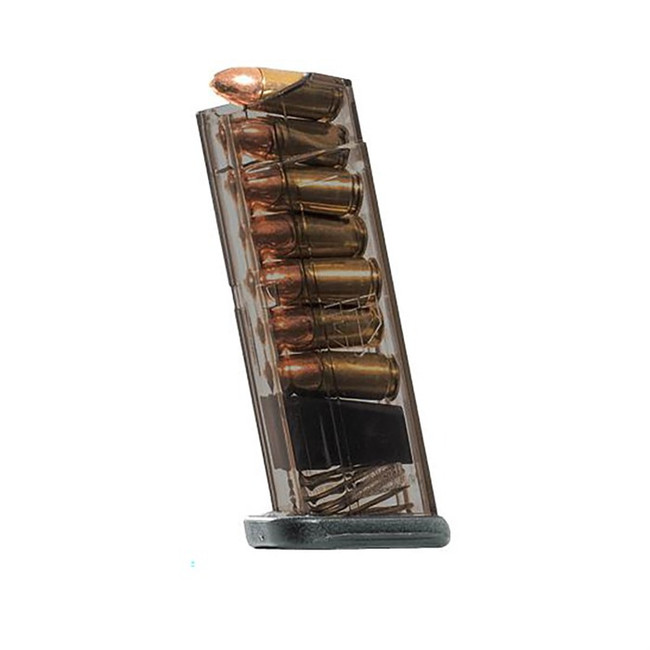ETS Magazine S&W Shield 9mm 7-Round Capacity Translucent Impact Resistant