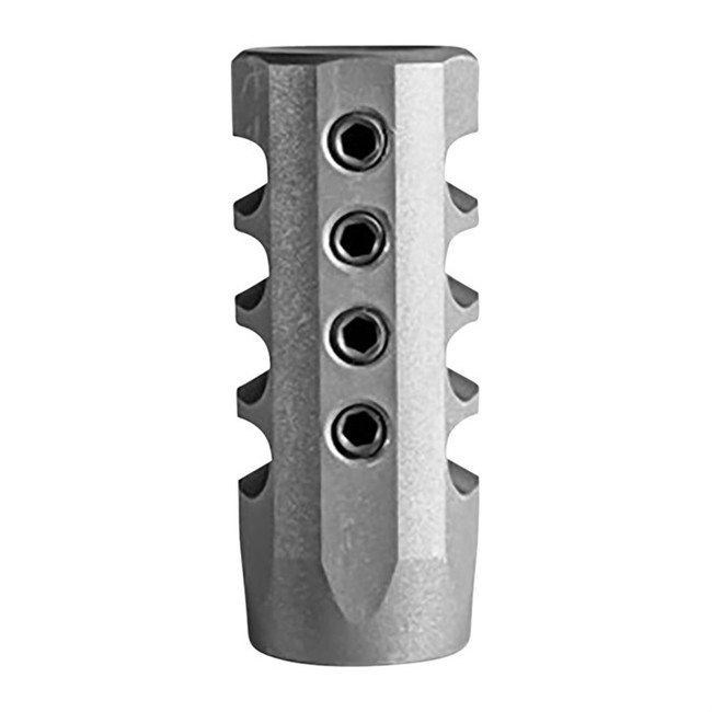 Christensen Arms Side-Baffle Muzzle Brake 5/8-24 Natural Titanium 338 Cal Bull Barrel