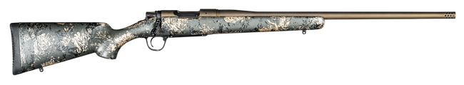 Christensen Arms 8010107300 Mesa FFT 6.5 Creedmoor 4+1 20" Threaded Barrel, Burnt Bronze Cerakote, Green with Black/Tan Webbing Stock