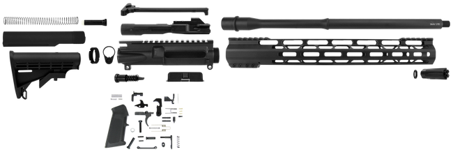 TacFire Ar Build Kit 9mm Luger Rifle Ar-15 Nitride Steel 1/2-36 Tpi