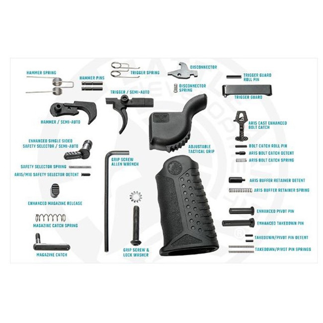 Battle Arms Development Investment Cast Enhanced Lower Parts Kit Ar15 Steel Matte