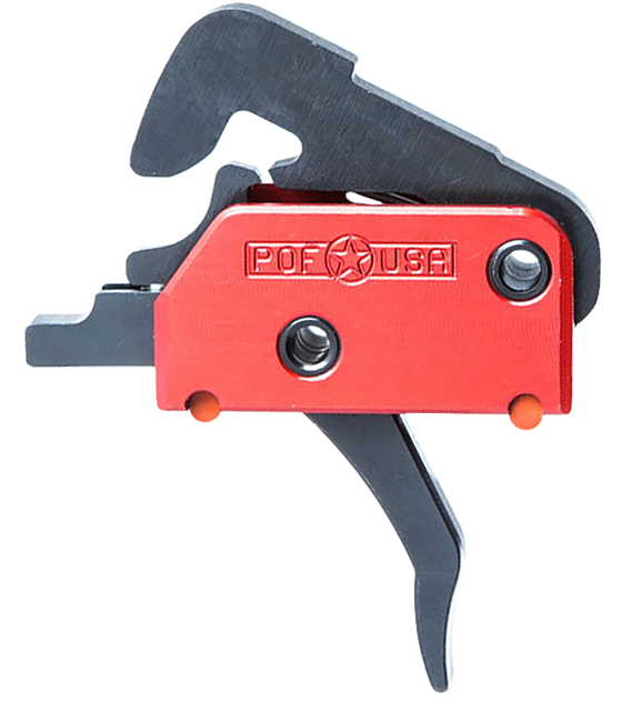Patriot Ordnance Factory 00516 EFP  Two-Stage Straight Trigger with 4 lbs Draw Weight & Black Hardcoat Anodized Finish for AR-Platform