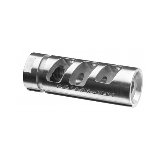 Rise Armament Ra701223Slvr Ra-701 Compensator Silver 416r 1/2-28 2.5in Ar 5.56