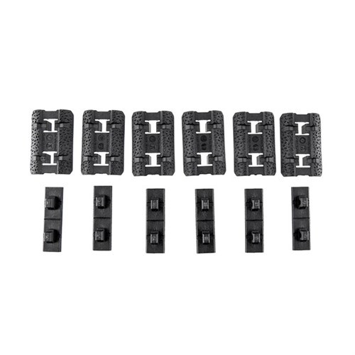 Magpul MAG603-BLK M-LOK Rail Covers Type 2  Black