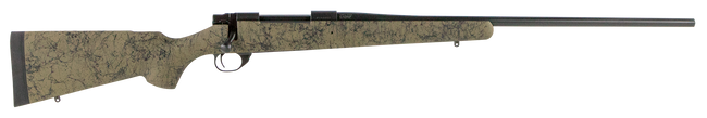 Howa HHS63703 M1500 HS Precision 7mm Rem Mag 3+1 24" Barrel, Black Metal Finish, Green Black Webbed Fixed HS Precision Stock