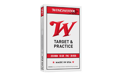 Winchester USA Rifle Ammo 223 Rem. 55 gr. FMJ 20 rd. - W223K - 020892213111