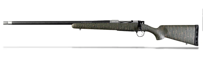Christensen Arms Ridgeline Rifle 6.5 Creedmoor 4rd Magazine 24" Barrel Stainless Steel Green Black/Tan Webbing Stock