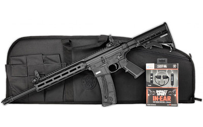 Smith & Wesson 14375 M&P15-22 Sport Bundle .22 LR 25+1 16.50" Black Threaded Barrel Polymer Receiver Black Handguard Grip - 14375 - 022188899702