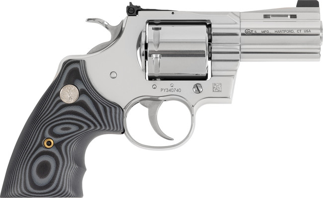Colt Python Combat Elite Revolver 357 Mag 3 in. G10 Grip/Stainless 6 rd. - PYTHONSP3NS - 098289003393